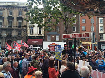 Protest in Dublin in support o...